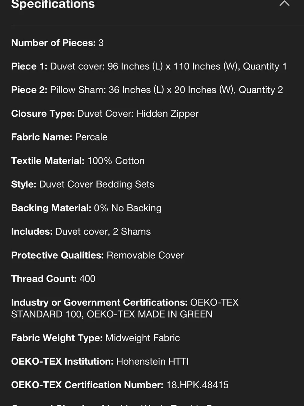 King Cotton Percale Duvet Set Natural - Casaluna™